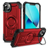 For iPhone 13 Lens Holder MagSafe Phone Case(Red)