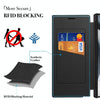 For Samsung Galaxy S25 Ultra 5G Magnetic Armor Series RFID Card Slots Leather Phone Case(Purple)