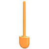 Soft Rubber Toilet Brush Clamp No Dead Space Cleaning Brush, Size: Leakage(Vitality Orange)