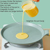 Non-Adhesive Pan Cake Crust Omelette Breakfast Pancake Pan, Colour: Green 28cm