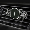Car Dual-turbo Air Outlet Magnetic Mobile Phone Holder with Aromatherapy (Blue)