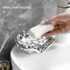 Electroplating Soap Box Fragrance Toilet Free Punch Drain Soap Holder(Golden)