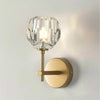 Wall Lamp Villa Hotel Wall Lamp Bedroom Bedside Crystal Wall Lamp, Power source:  warm light LED5W( Single Head Gold)