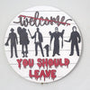 Flat Printing Version Halloween Wooden Decorative Door Sign Horror Welcome Sign(30 x 30 x 0.4cm)