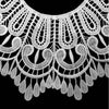 Black Milk Silk Lace Embroidered Collar Three-dimensional Hollow Fake Collar DIY Clothing Accessories, Size: 32 x 32cm