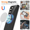 For Samsung Galaxy S23+ 5G Glossy TPU Shockproof MagSafe Phone Case with Lanyard(Black)