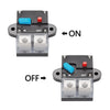 80A Auto Circuit Breaker Car Audio Fuse Holder Power Insurance Automatic Switch(Blue)