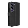 For vivo V40 Lite 4G / 5G IDN Diamond Texture Leather Phone Case(Black)