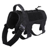 Dog Training Vest, Breathable 1000D Nylon, L (Black)