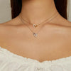 Love S925 Sterling Silver Lady Necklace (Gold)