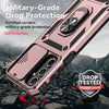 For Samsung Galaxy A16 5G Sliding Camshield Holder Phone Case(Rose Gold)