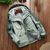 LSM-121 Women Autumn And Winter Jackets Grab Fleece Inner Lining Outdoor Hiking Clothes, Size:L(Green)
