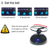 Student Multifunctional LED Flying Alarm Bells Lazy Flying Propeller Digital Alarm Clock(Black)