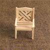 4 PCS / Set 1:12 Doll House Mini Furniture Model Outdoor Garden Chair Stool(19 x 14.5 x 5.5)