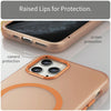 For iPhone 11 Pro MagSafe Frosted Translucent TPU + PC Full Coverage Phone Case(Orange)
