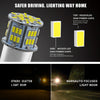 1 Pair E0053 9-14V 1157-54SMD-2835 6000K 1080LM White Light Car Decoding Brake Driving Light