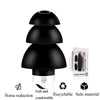 Anti-Noise Sleep Earplugs Silicone Soundproof Earplugs Industrial Noise Cancelling Silent Earplugs(Black)