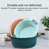 Household Hanging Thickened Double-ear Anti-slip Wash Basin Random Color Medium