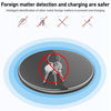 K8 30W Aluminum Alloy Round Desktop Wireless Charger with 1m Type-C Fast Charging Cable(Black)