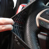 Universal Car Steering Wheel Ice Silk Non-slip Breathable Protective Cover(Red Black)