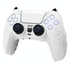 For Sony PS5 Cat Ear Shape Gamepad Silicone Protective Case(White)