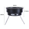 Portable Small Outdoor Folding Round BBQ Grill Wild Camping Cooking Tools, Specification: No Storage Bag