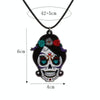 Halloween Skull Necklace Acrylic Personalized Pendant Jewelry(Green)