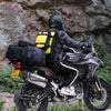 Rhinowalk Multi-Function Motorcycle Rear Seat Bag Combination Rear Shelf Pannier, Colour: Yellow 20L