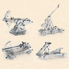500pcs Twisted Rock Thrower Puzzle Toys Intelligence Hand Assembly Mechanical Gear Transmission Building Blocks High Difficulty Metal Model