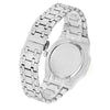 CAGARNY 6885 Simple Stone Surface Quartz Steel Band Watch For Men(Silver Shell Blue Surface)