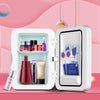 PD-8 8L Mirror Cosmetics Storage Car Home Small Refrigerator Fruit Drink Refrigerator(AU Plug)