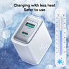JOYROOM JR-TCF15 30W USB+USB-C / Type-C Fast Charger, Specification:EU Plug(White)
