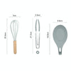 13 in 1 Silicone Wood Handle Heat-resistant Cooking Cutlery Sets Kitchen Tools with Small Container