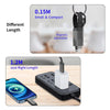 ENKAY ENK-CB134 4-in-1 60W USB-A / Type-C to 8 Pin / Type-C Nylon Braided Magnetic Fast Charging Data Cable, Cable Length:1.2m