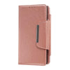 For Samsung Galaxy S25 5G Multifunctional 7-Card Wallet Leather Phone Case(Rose Gold)