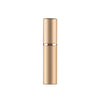 Portable Mini Refillable Glass Perfume Fine Mist Atomizers with Metallic Exterior, 5ml(Gold)