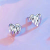 S925 Sterling Silver Love Heart Earrings For Women(SCE1703)