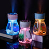 FH-068 Mini USB Car Home Colorful Light Bottle Micro Landscape Humidifier(White)