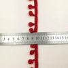 20 Yards Pompom Lace Ribbon Fur Ball Trim For Craft DIY Curtain Home Decorative Clothes Sewing Accessories(Dark Green)