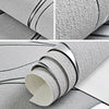 Simple 3D Water Ripple Non-woven Wallpaper Home Decoration Wall Sticker(Light Grey)