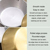 13cm 304 Stainless Steel Thickened Double Ear Soup Bowl Snack Bowl Fried Chicken Bowl(Silver)