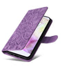 For Samsung Galaxy A36 5G / A56 5G Embossed Sunflower Leather Phone Case(Purple)