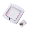 4-Way Locking Cat Flap - White - For Cats & Small Dogs