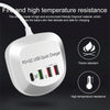 WLX-T3P 4 In 1 PD + QC Multi-function Smart Fast Charging USB Charger(EU Plug)