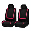 Universal Car Seat Cover Polyester Fabric Automobile Seat Covers Car Seat Cover Vehicle Seat Protector Interior Accessories 4pcs Set Pink