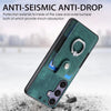 For Samsung Galaxy S25+ 5G Retro Skin-feel Ring Card Wallet Phone Case(Green)