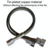 0.27m Computer PWM Temperature Control Cooling Fan Extension Cable Chassis HUB Connector(1 In 2)