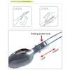 Three-Piece Stainless Steel Foldable Outdoor Cutlery