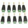 10x Green 5.5x2.1mm DC Power Male Connectors