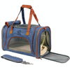 LDLC QS-012 Pet Carrier Tote Bag, Breathable, Foldable, Denim Blue - 6kg